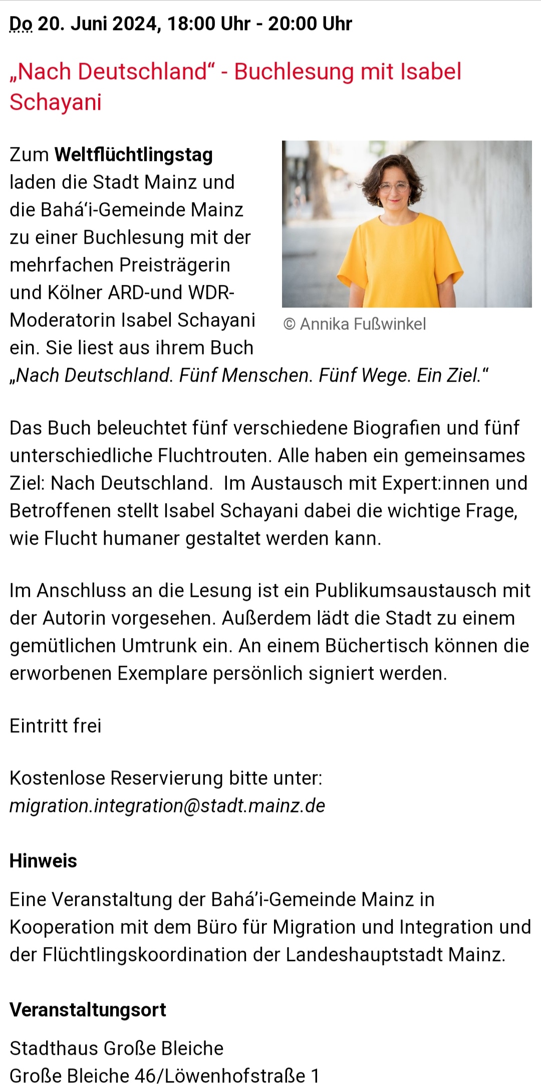 Einladung