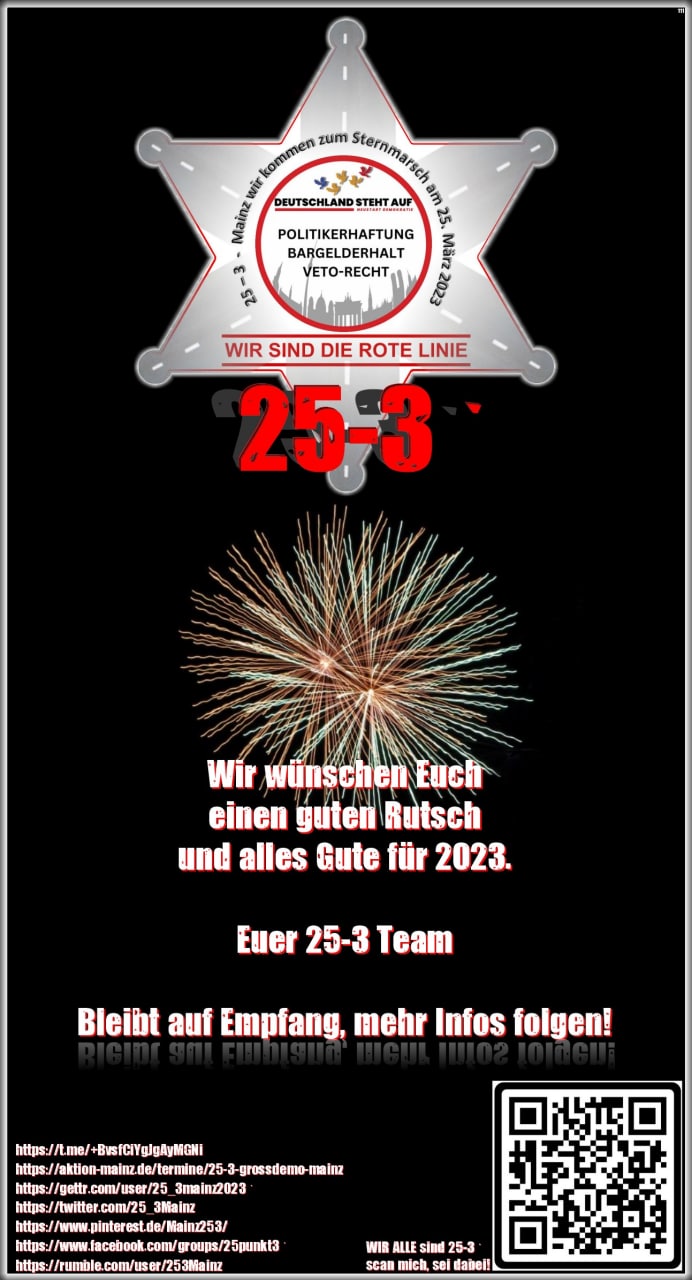 Ein frohes und gesundes neues Jahr Euch allen!