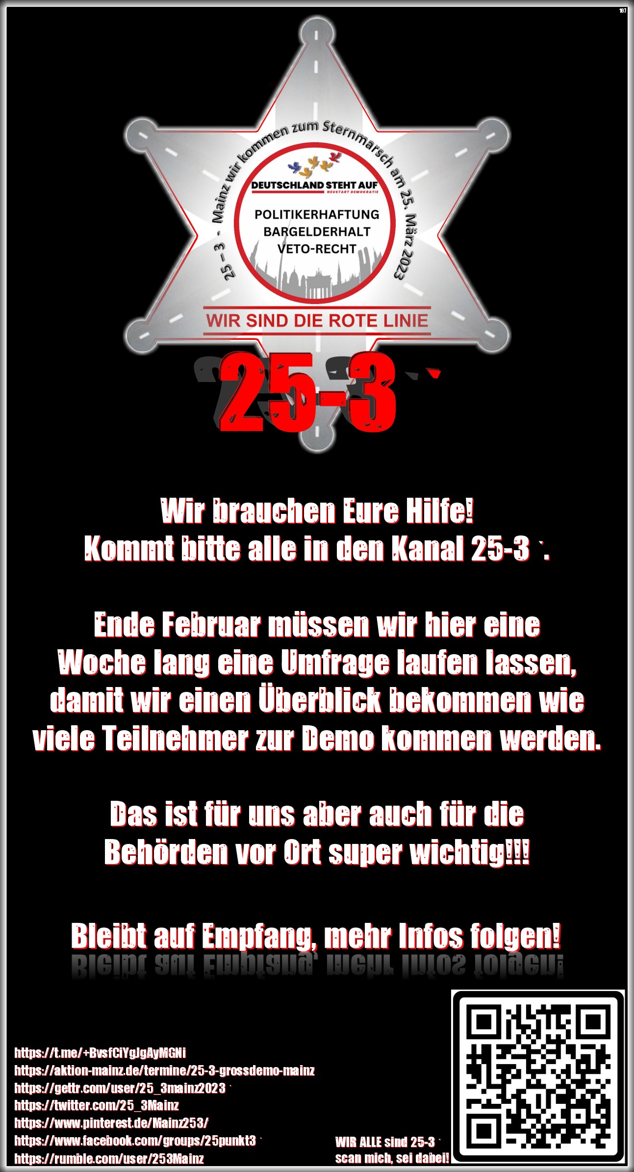 Wir brauchen Eure Hilfe!