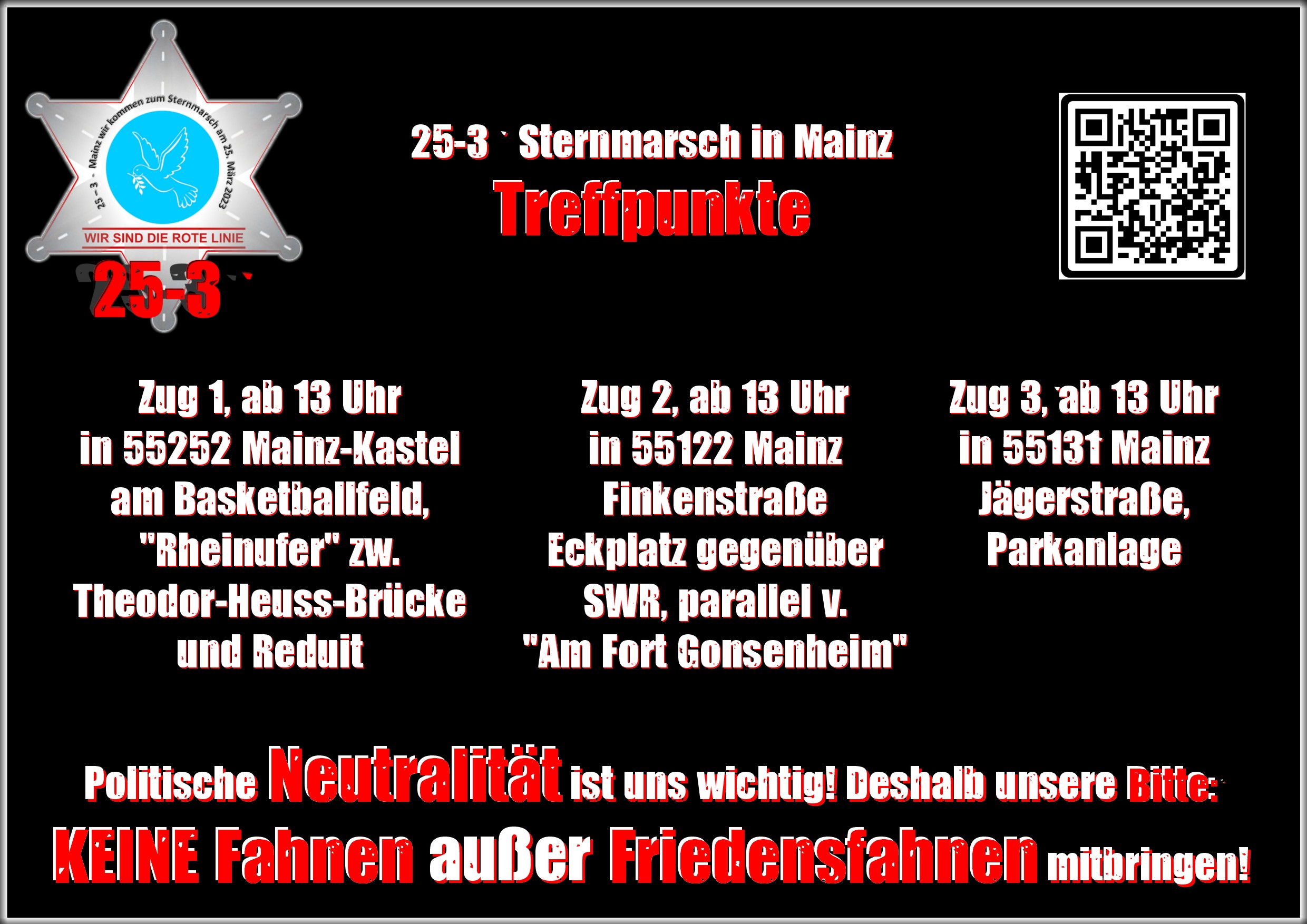 Stern-Flyer, Treffpunkte